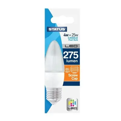 Status 4SLCESP1PKB8 E27 W LED Light Bulbs, Warm White