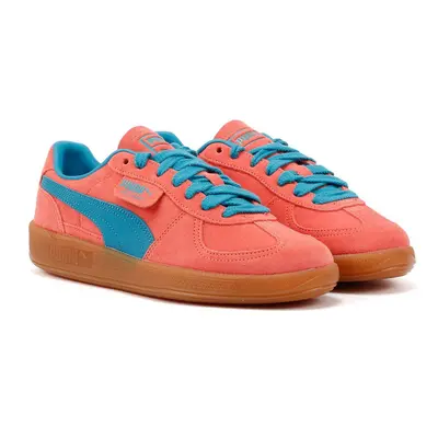 (Pink, (Adults')) Puma Palermo Leather Pink/Blue Trainers