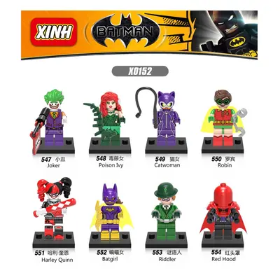 (8pcs) 8pcs Batman Models Mini Figure Fits Kids Toy Fashion Movie Building Child Toys