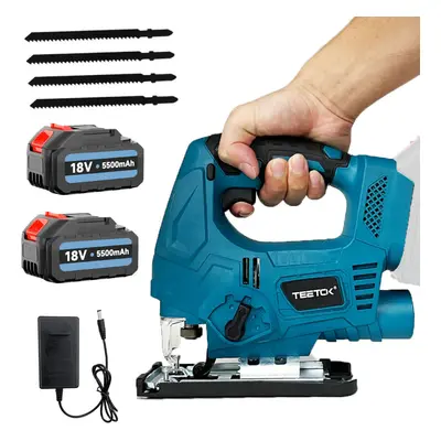 2x 5.5A Battery Jigsaw Cordless Brushless+Charger-Makita Compatible