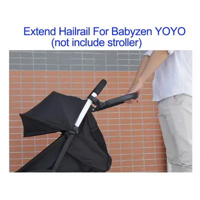 (Black for yoyo) Baby Stroller Accessories Extend Handle Hailrail Bumper For YOYO Cybex