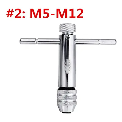 (M5-M12 L112mm Head 24mm) T-handle Screw Tap Handle M3-M8 M5-M12 Standard and Extended Length Ta