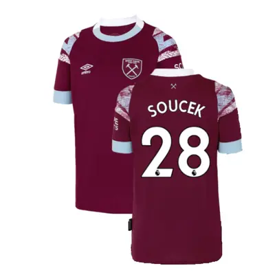 (XLB) West Ham Home Shirt (Kids) (SOUCEK 28)