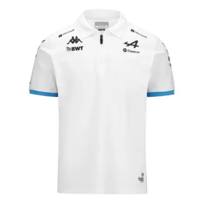 (S) Alpine BWT Mens Team Polo Shirt (White)