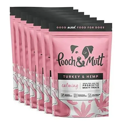 Pooch & Mutt - Meaty Dog Treats (Grain Free), Turkey & Hemp, Pack of 7x120g