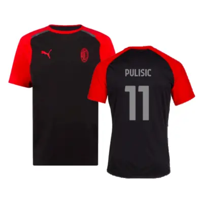 (3XL) AC Milan Casuals Tee (Black) (Pulisic 11)