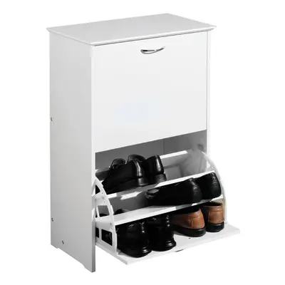 MDF Drawer Shoe Cupboard, White