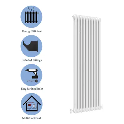 (White, 1800*470mm) Cast Iron Style Radiators