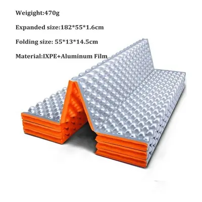 (Orange) Outdoor Waterproof Camping Mattress Foldable Beach Pad Tent Sleeping Pad Ultralight Foa