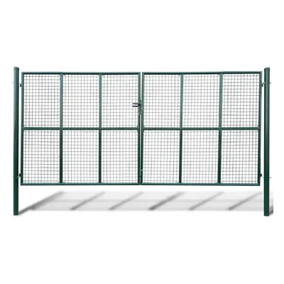 vidaXL Mesh Garden Gate 415x250cm Outdoor Patio Fencing Barrier Edging Door