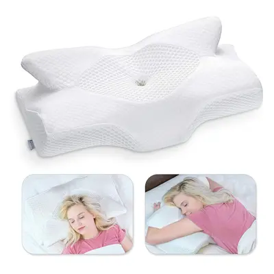 Elviros Cervical Memory Foam Pillow, Contour Pillows for Neck&Shoulder