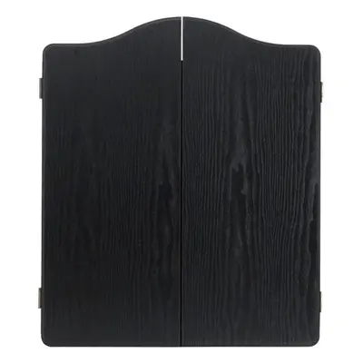 (Single, Black) Black Deluxe Dartboard Cabinet