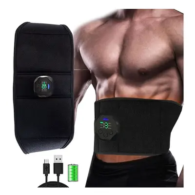 EMS Muscle Stimulator Abdominal Trainer Body Vibration Massage Slimming Belt Waist AB Machine Fi