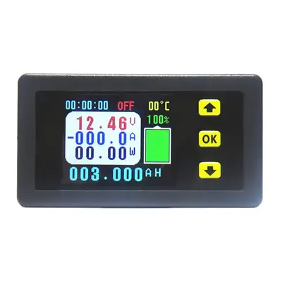 VA7510S Voltage and Current Meter,100A 6-75V/0V-120V DC Ammeter Voltmeter Monitor Output Battery