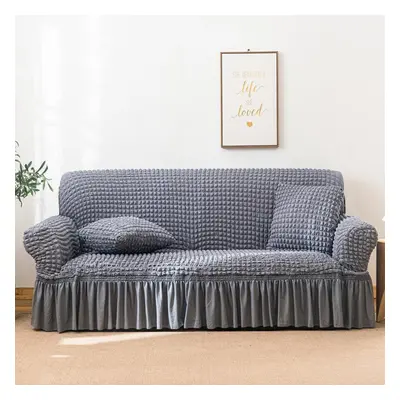 (grey, Seaters/145*185cm) Monochrome Modern High Quality Euro Jacquard Stretchable Elastic Sofa 