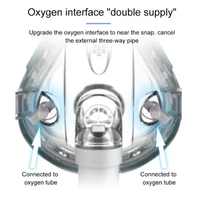 (M) Bmc F1b Full Face Mask Cpap Auto Cpap Bipap Mask Wish Headgear For Sleep Apnea Snoring Peopl