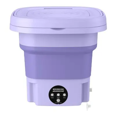 (purple, US/1PC) Folding Washing Machine, Mini Portable Washing Machine, Underwear Bra Socks Was