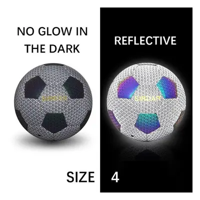 (white, Size 4) Pu In Luminate Soccer Practice Size Football Ball Glow Balls Football Reflective