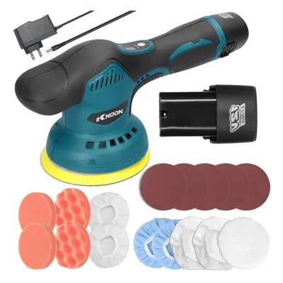 (multicolor) Cordless Eccentric Car Polisher Gears Of Speeds Adjustable Electric Auto Polishing 