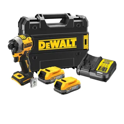 Dewalt DCF850E2T 18v XR Brushless Powerstack Impact Driver + x Batteries