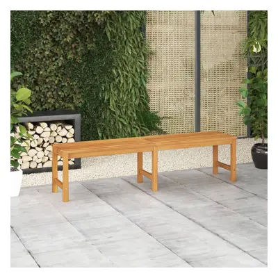 vidaXL Solid Teak Wood Garden Bench cm Outdoor Terrace Patio Seating Chair