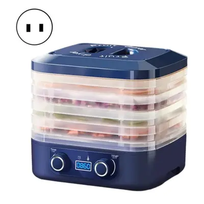 (blue, US Plug Five Layers) Temperature Control Food Dehydrator Machine With Adjustable Timer Bp