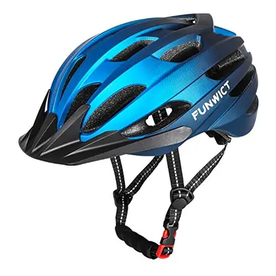 FUNWICT Mtb Mountain & Road Bike Helmet for Adult Men Women, Lightweight Cycle Helmet with Detac