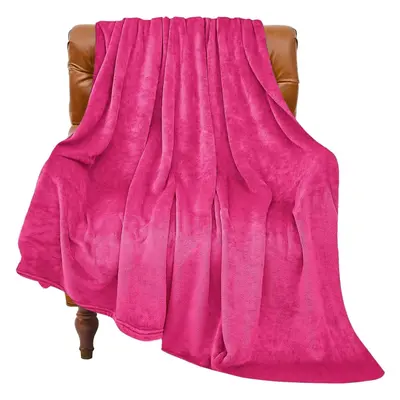 BEDELITE Fleece Blanket Hot Pink Throw Blanket for Couch & Bed Luxury Plush Cozy Fuzzy Blanket 5