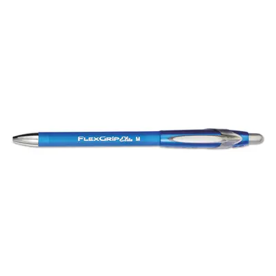 Paper Mate FlexGrip Elite Ballpoint Retractable Pen Blue Ink Medium Dozen