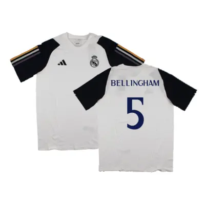 (L) Real Madrid Core Tee (White) (Bellingham 5)