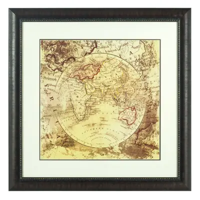 Premier Housewares Framed Vintage Map Wall Art