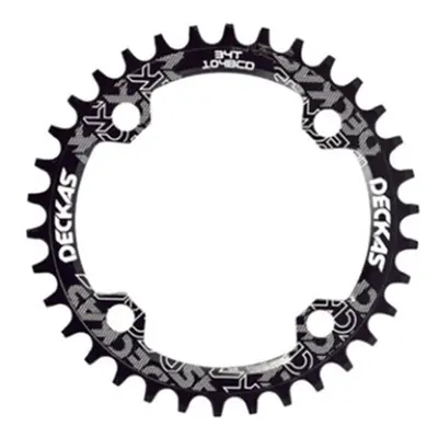 (Black, 32T) Round Narrow Wide Chainring For MTB Mountain Road Bike 32T 34T Single Disc Bicycle 