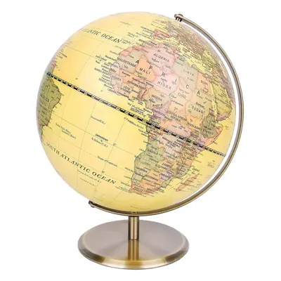 Exerz 30cm World Globe Antique Globe Metal Arc and Base Bronzed colour