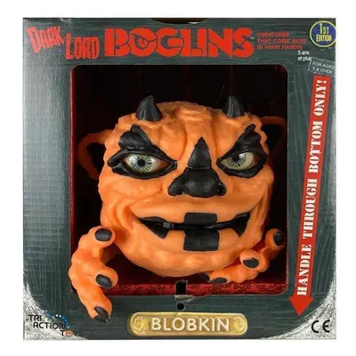 Boglins Retro Hand Puppet Glow in the Dark Dark Lord Blobkin in 80's Style Box