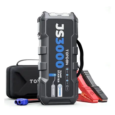 Car Battery Jump Starter, TOPDON JS3000 12V 3000A Battery Booster Jump