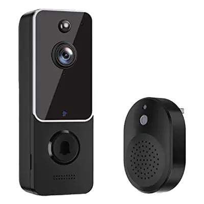 moresk-Wireless Doorbell Camera, Smart Video Doorbell Camera with Chime, AI Smart Human Detectio