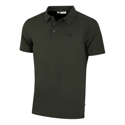 (S, Hunter Green) Calvin Klein Mens Campus Camo Soft Feel Golf Polo Shirt