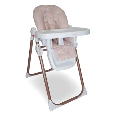 MBHC8 Premium Highchair - Rose Gold Blush Tropical