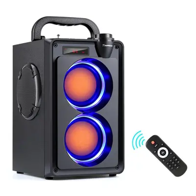 (black) Toproad 20w Bluetooth Speaker Portable Wireless Stereo Bass Subwoofer Big Party Speakers