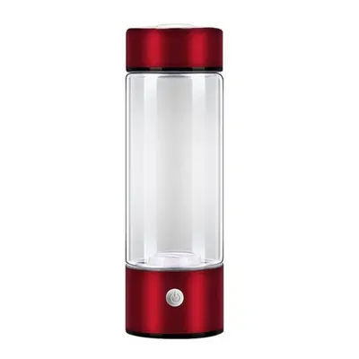 (red) Yousheng 420ml Portable Hydrogen Water Bottle Rechargeable Rich In Antioxidants Improve Mu