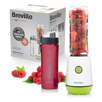 BREVILLE Blend Active Personal Blender/Smoothie Maker Portable Blend Active Bottles (600ml) Leak