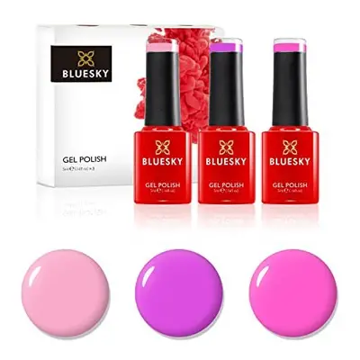 Gel Nail Polish Set, Candy Pinks. Sweet Pink Dc059, Pink Candy Neon27, Fresh Neon21. X 5Ml. (Req