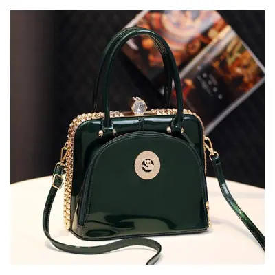 (green) Bright Leather Handbag, Luxurious And Fashionable, Large Capacity Shoulder Bag Fashionab