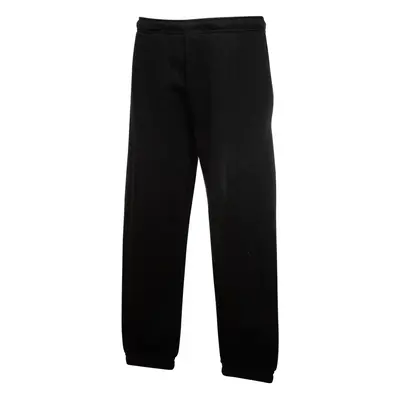 (9-11, Black) Fruit Of The Loom Kids Unisex Premium 70/30 Jog Pants / Jogging Bottoms (Pack of 2