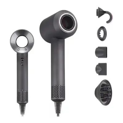 (Grey) (3M SuperSonic Set) 5in1 Hair Dryer Professional Salon Leafless Blower