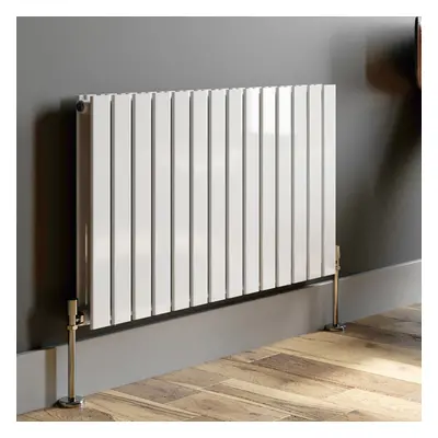 (White, x 1064mm - Double) Flat Panel Radiators Horizontal Vertical Heater