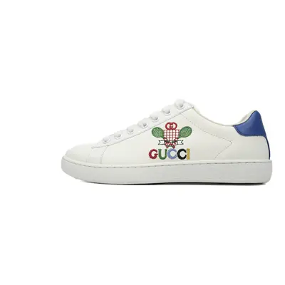 (EUR SIZE 44) GUCCI Bee Embroidered Fashion Board Shoes P360