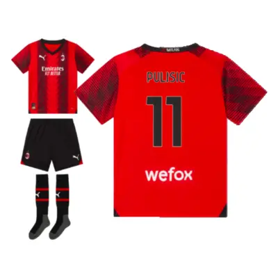 (3-4 Years) AC Milan Home Mini Kit (Pulisic 11)