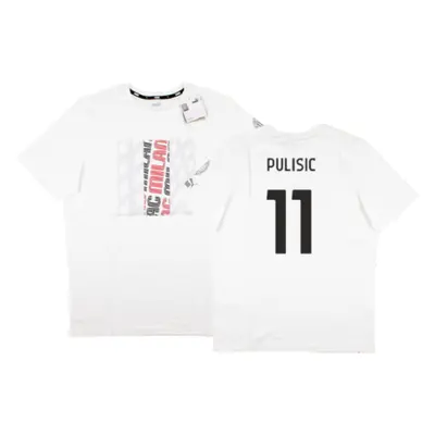 (3XL) AC Milan FtblCore Graphic Tee (Grey) (Pulisic 11)