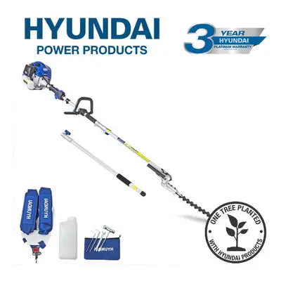 Hyundai HYPT5200X 52cc Long Reach Petrol Pole Hedge Trimmer/Pruner